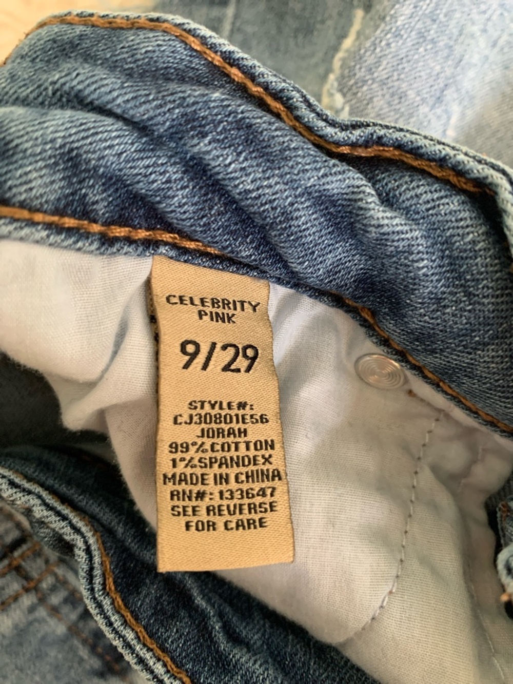 Celebrity Pink Daisy Dukes Cut Off Frayed Hem Light Blue Denim Jean Shorts 9/29 - Picture 5 of 5